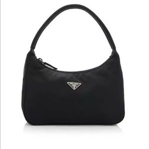 Prada | Bags | Prada Tesutto Nylon Mini Pochette Evening Bag Euc | Poshmark